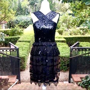 ❤️ Vintage 1940’s Sequin Cocktail Dress Women’s XS